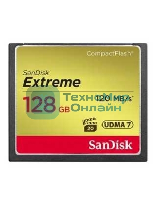 Флеш карта CF 128Gb SanDisk Extreme 120Mb/s