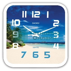 Часы настенные кварцевые Energy модель ЕС-99 пляж