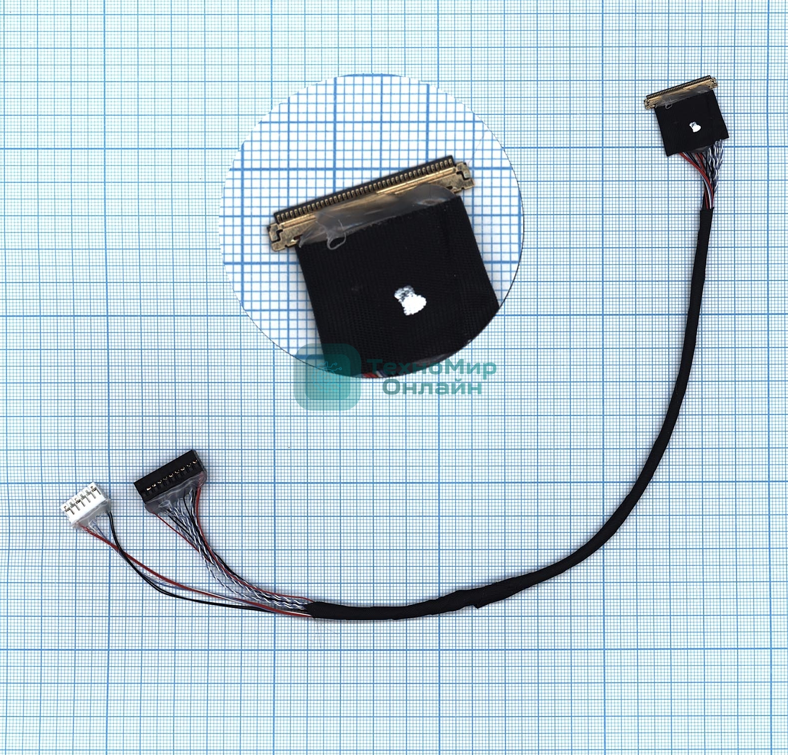 Шлейф P3 для теста матриц 40pin edp 4k Right