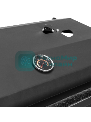 Мангал Palisad Camping на колесах с крышкой-барбекю, 662х390х920, сталь 2 мм, термометр, кочерга