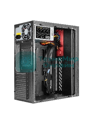 Компьютерный корпус Miditower ExeGate AA-443U-AA400 (ATX, AA400 8 см, 2*USB+1*USB 3.0+HD Audio, черный)