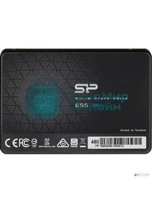 Накопитель SSD Silicon Power Slim S55, 480Gb, SATA, 2.5