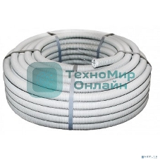 Труба EKF tg-z-20-t ПВХ гибкая гофр. d 20 мм, тяжелая с протяжкой, 100 м, серый EKF PROxima бухта 100 м