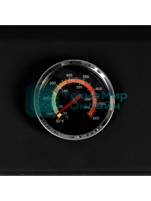 Мангал Palisad Camping на колесах с крышкой-барбекю, 662х390х920, сталь 2 мм, термометр, кочерга