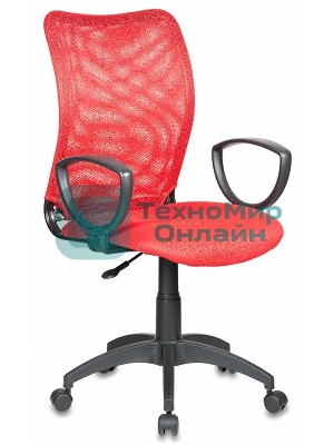 Кресло Бюрократ Ch-599/R/TW-97N красный, сетка, 120 кг, механизм качания