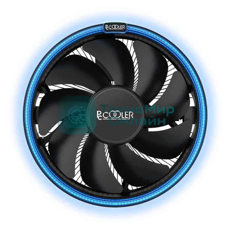 Кулер PCCooler E126MB черный 120мм алюминий 1800rpm 26.5db 4-pin 92W 70мм