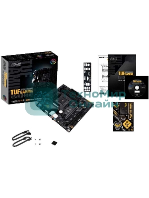 Материнская плата ASUS TUF GAMING B550M-PLUS, AM4, AMD B550, 4xDDR4, 4xSATA, 2xM.2, 1xPCIe 4.0 x16, 1xPCIe 3.0 x16, 1xPCIe x1, 1xHDMI, 1xDP, 1x 2.5Gb LAN, 4xUSB-A 3.2 Gen 1, 1xUSB-A 3.2 Gen 2, 2xUSB-A 2.0, 1xUSB-C 3.2 Gen 2, 5x3.5 мм, 7.1, mATX