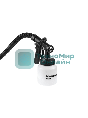 Краскопульт электрический Hammer Flex PRZ500B 500Вт 800мл бак, вязкость до 60 DIN
