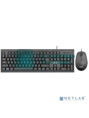 Комплект клавиатура+мышь CBR KB-SET 711 Carbon проводной, USB, 1200 DPI, чёрный