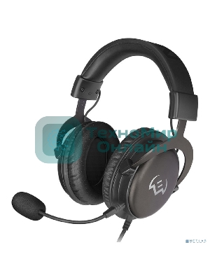 Гарнитура проводная игровая SVEN AP-G999MV с микрофоном серый (50 мм, мини-джек (стерео) O 3,5 мм (4 pin))