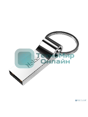 Флешка USB Netac U275 (NT03U275N-064G-20SL), 64Gb, USB 2.0, R/W 50/15, серебристый