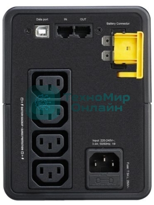 Источник бесперебойного питания APC Back-UPS BX750MI 410Вт 750ВА черный