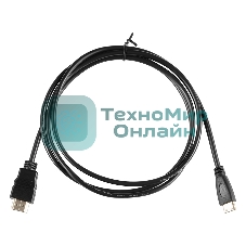 Кабель аудио-видео Buro mini-HDMI (m)/HDMI (m) 1.5м. черный