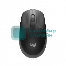 Мышь беспроводная Logitech M190 черный, 1000 dpi, радиоканал, USB, кнопки - 3