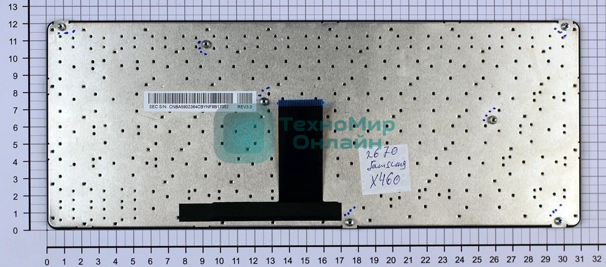 Клавиатура для ноутбука Samsung X460, черная