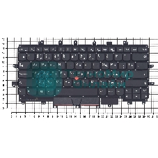 Клавиатура для ноутбука Lenovo ThinkPad X1 Carbon Gen 4 2016 черная без рамки с подсветкой