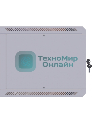 Шкаф коммутационный Suprlan (05-1060) настенный 6U 600x350 мм пер. дв. стекл направл. под закл. гайки 70 кг RAL 7035 285 мм 13.3 кг 360 мм