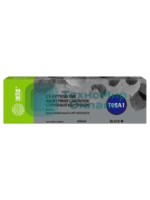 Картридж струйный Cactus CS-EPT05A100 (T05A1) черный (440 мл) для Epson WorkForce Pro WF-C878/C879