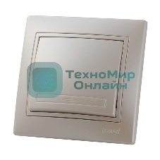 Выключатель 1-кл. СП Мира 10А IP20 жемчуж. белый перламутр LEZARD 701-3030-100