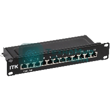 Патч-панель IEK ITK 1U кат.5E STP 12 портов 10