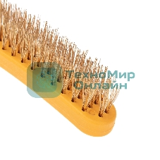 Щетка по металлу Kranz с пластиковой ручкой 4 ряд. 260 мм