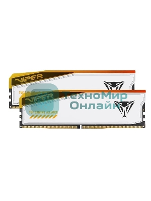 Оперативная память Patriot Viper Elite 5 TUF Gaming, DDR5, 32Gb (2x16 GB), 6000 MHz, CL36, DIMM, радиатор, RGB, белый