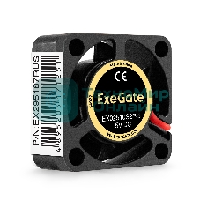 Вентилятор для корпуса ExeGate EX02510S2P-5 черный, 25 мм, 10000 об/мин, 22 дБ, 2 pin