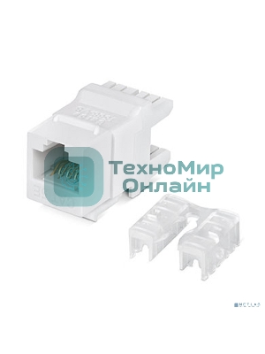 Модуль универсальный Cabeus, keystone, 1хRJ45(8P8C), Toolless, кат. 5е, неэкр., белый