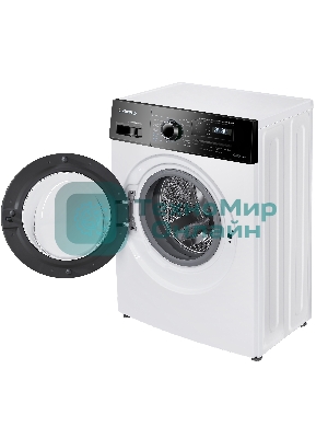 Стиральная машина c инвертором и паром Maunfeld MFWM127IWHD белый, загрузка фронтальная 7 кг, 1200 об/мин, класс: A+++