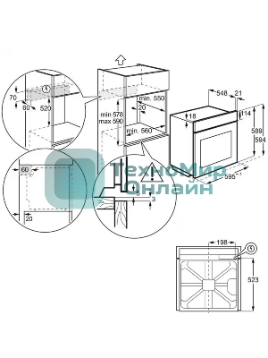 Встраиваемый духовой шкаф Electrolux EOD5F71X с паром, 60 см, каталитическая очистка, 72 л, 8 режимов, нержавеющая сталь,направляющие проволочные + телескопические (1 уровень)