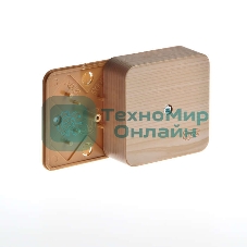 Коробка универсальная для кабель-каналов 80х80х25 сосна (светл. основа) IP40 Рувинил 65005-27М