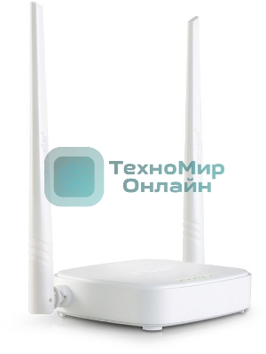 Сетевое оборудование Tenda N301 маршрутизатор 802.11n, до300Мбит/с, 2T2R, LAN: 3х10/100Мбит/с, WAN: 1х10/100Мбит/c, 2 внешние антенны 5дБи