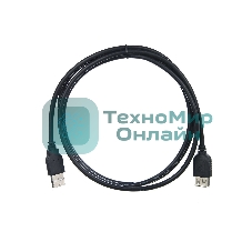 Кабель-удлинитель TELECOM USB2.0 Am-->Af 1,5 м черный TUS6990-1.5M