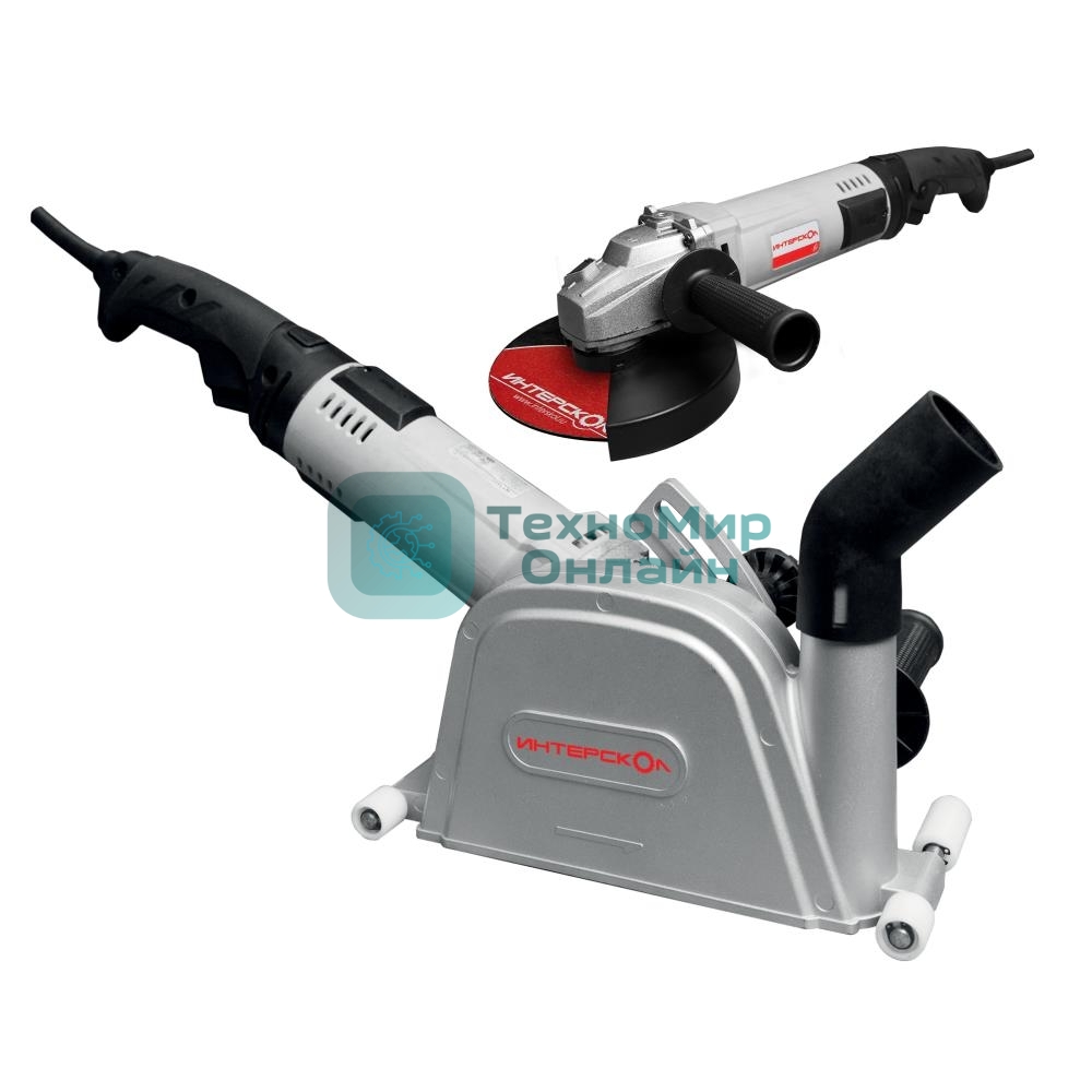 Штроборез + УШМ два в одном ИНТЕРСКОЛ ПД-150/1800Э + УШМ-180/1800Э