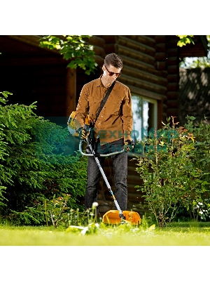 Триммер бензиновый Denzel DTL-52, 52 см3, неразъемная штанга, состоит из 2 частей