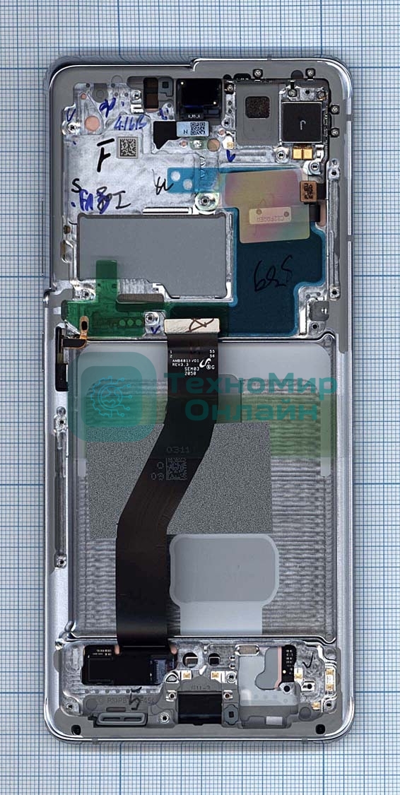 Дисплей для Samsung Galaxy S21 Ultra 5G SM-G998B/DS серебро