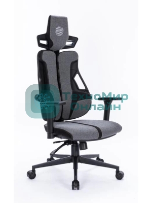 Кресло Cactus CS-CHR-DUO-GYBK серый, экокожа