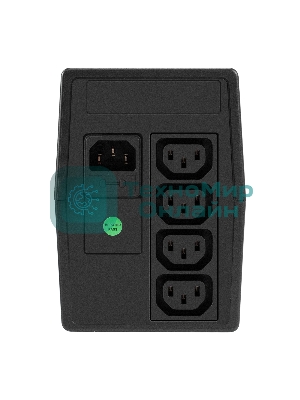 Источник бесперебойного питания ExeGate Smart LB-800.LCD.AVR.4C13 (800VA/480W, LCD, AVR, 4*C13, батарея 12V 9Ah, Black)