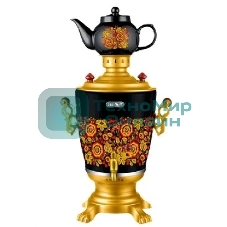 Чайник ЭЛИС ЭЛ-4022 электросамовар(Мощность 2200 Вт, емкость, 4.0л, корпус из нерж. стали, съемный шнур, полированное покрытие корпуса, функция поддержания температурного режима, индикатор работы, дисковый нагреват. элемент, керамический заварной чайник 1.0л)