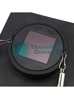 Декоративный фонарь Neon-night на солнечной батарее 14х14х24 см, черный плетеный корпус, теплый белый цвет свечения