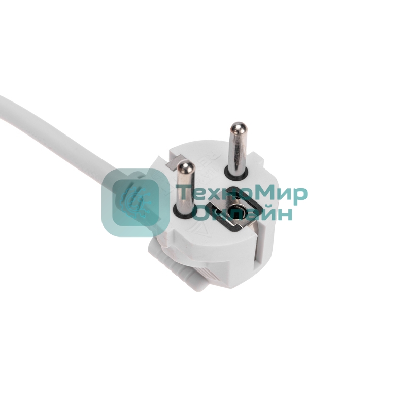 Удлинитель STANDARD 3 гнезда, 5м, 3х1,0мм², с/з, с выключателем, белый REXANT