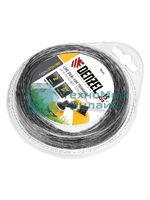 Леска для триммера Denzel двухкомпонентная квадрат 2,0мм 15 м EXTRA CORD