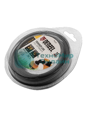 Леска для триммера Denzel двухкомпонентная звезда, 2,0мм х 15м, блистер EXTRA CORD