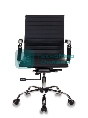 Кресло Бюрократ CH-883-LOW/BLACK черный, экокожа