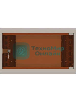 Шкаф коммутационный Suprlan (05-1060) настенный 6U 600x350 мм пер. дв. стекл направл. под закл. гайки 70 кг RAL 7035 285 мм 13.3 кг 360 мм