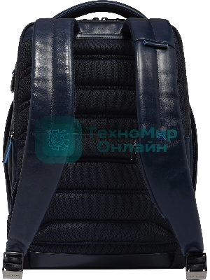 Рюкзак мужской Piquadro Blue Square CA6593B2/BLU2, кожа, темно-синий