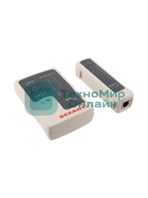 Тестер кабеля Rexant RJ-45+RJ-11 468