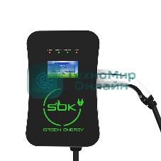 Зарядная станция S'OK Green Energy M3W Series Wallbox EV Charger SM3W10732542-5, 1-phase, 7kw (32a/220v), ocpp 1.6j, ip54, кабель 5м