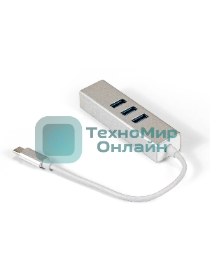 Кабель-адаптер ExeGate EXE-77C-45 (USB3.0 Type-C --> 3xUSB3.0 + 1xRJ45 UTP 1000Mbps RLT8153)