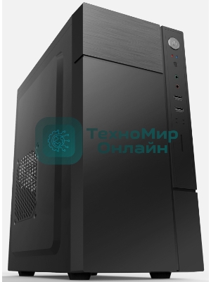 Компьютерный корпус с блоком питания 450Вт./Case Forza mATX case, black, w/PSU 450W 12cm, w/2xUSB 2.0, w/pwr cord, w/o FAN